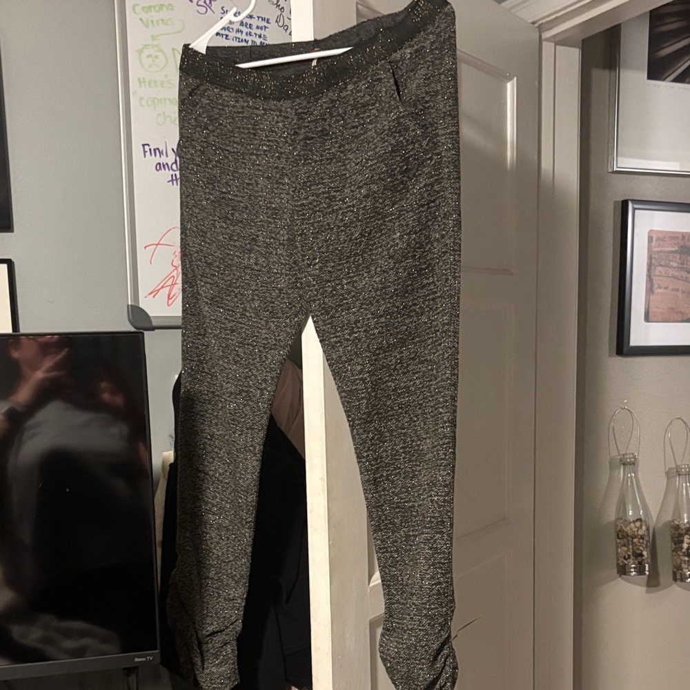Free People Gray Ankle Pants
